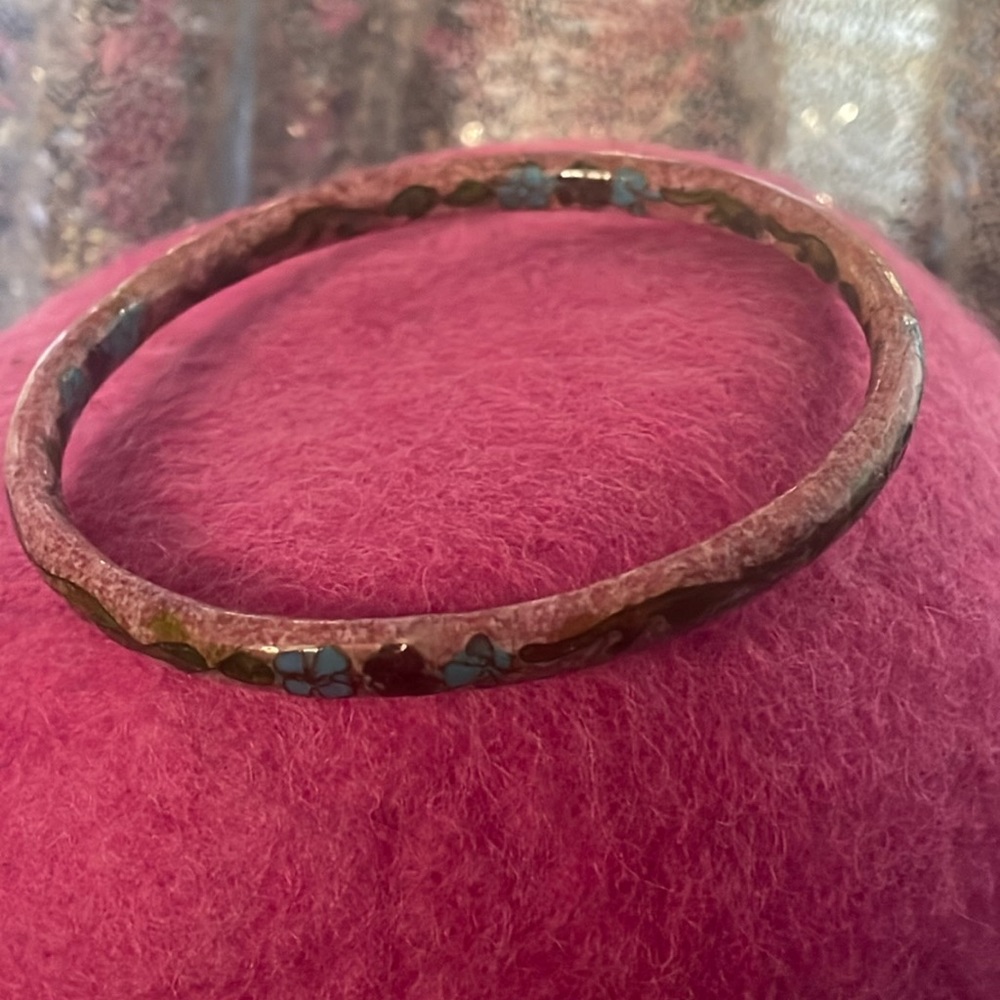 Purple enamel bracelet